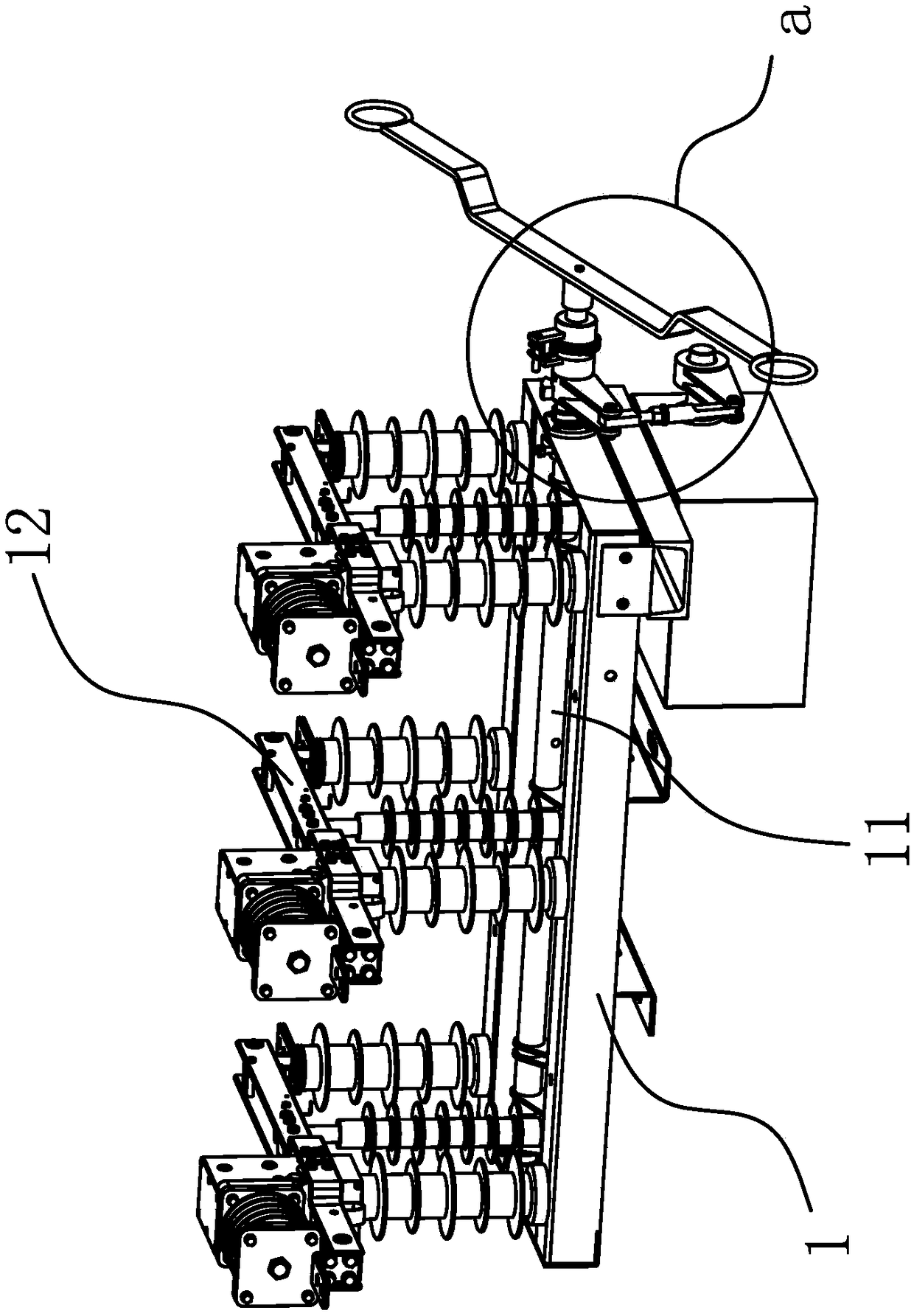 Operation mechanism of high-voltage vacuum load switch