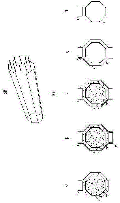 Multilateral mould of site precast concrete pile and manufacturing method of precast concrete pile