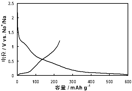 Carbon negative electrode material of sodium ion battery