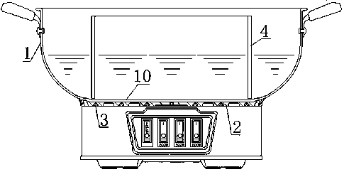 Energy-saving rapid electric cooker heating method and electric cooker thereof