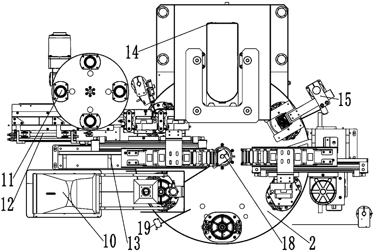 Gearbox rear cover bearing laser engraving and assembling center