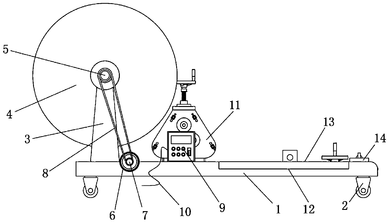 Cable laying device for communication engineering