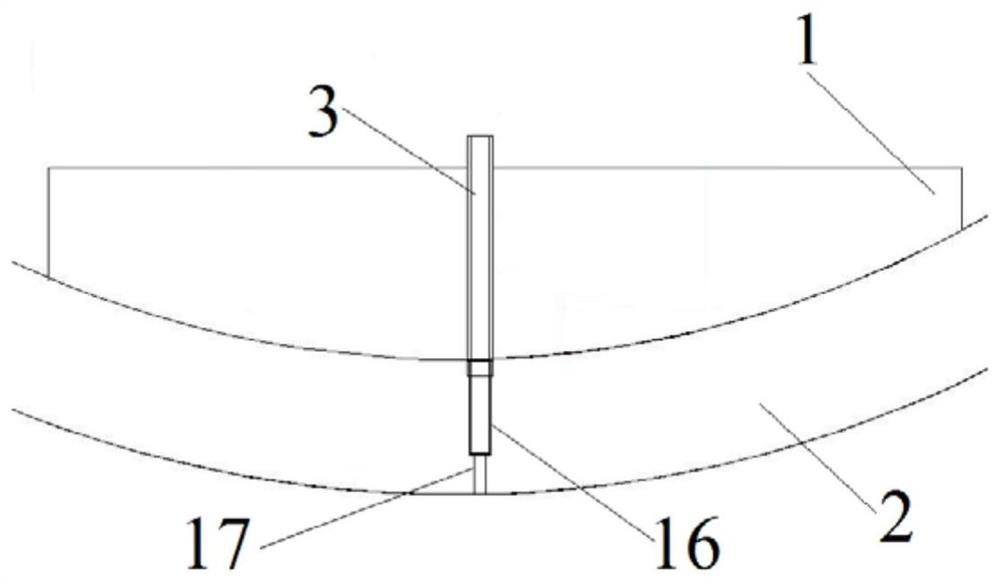 Subway tunnel ballast bed segment post-wall grouting method