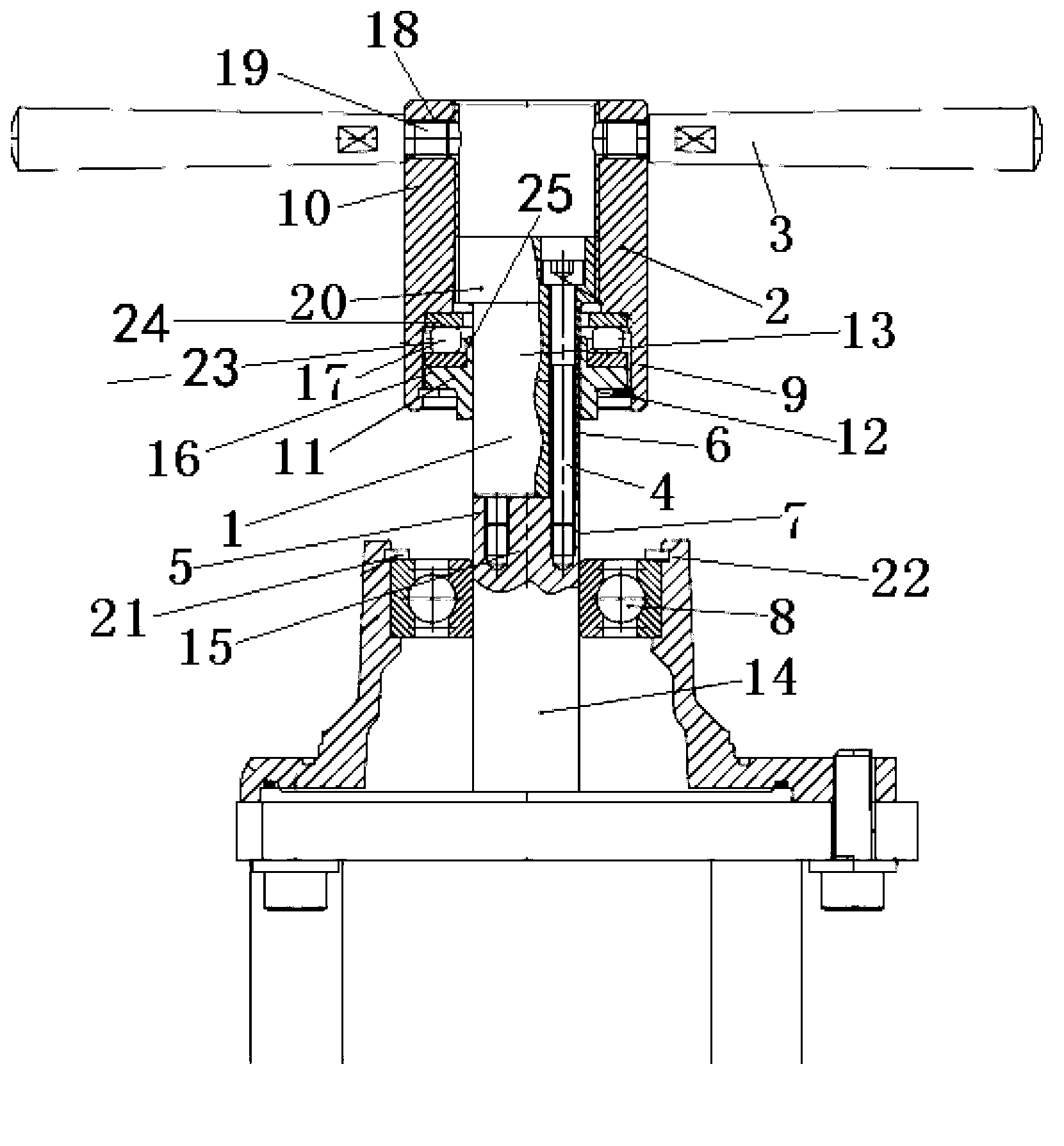 Mounting tool for mounting bearing of shaft head of motor