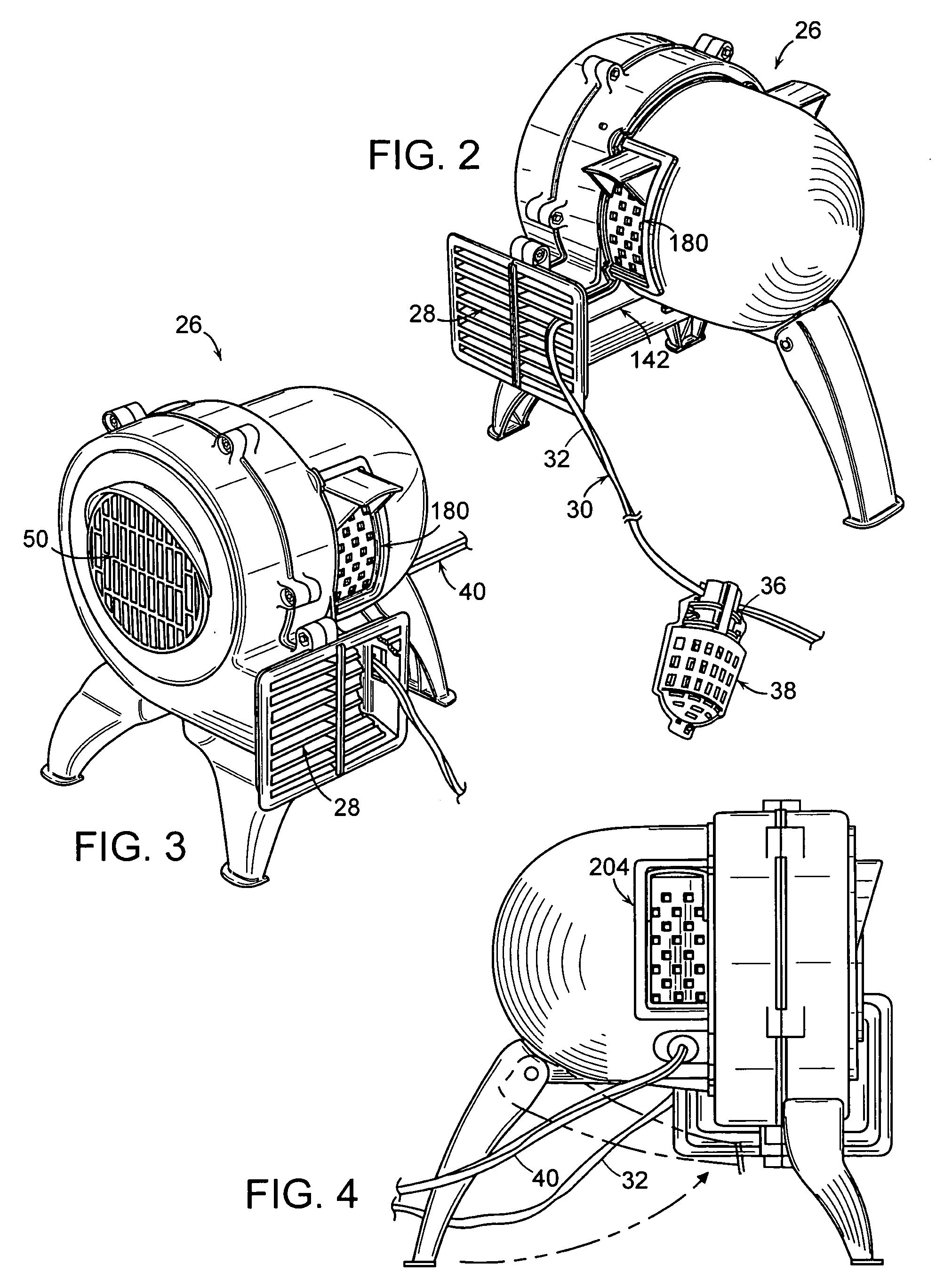 Air blower unit for inflatable body