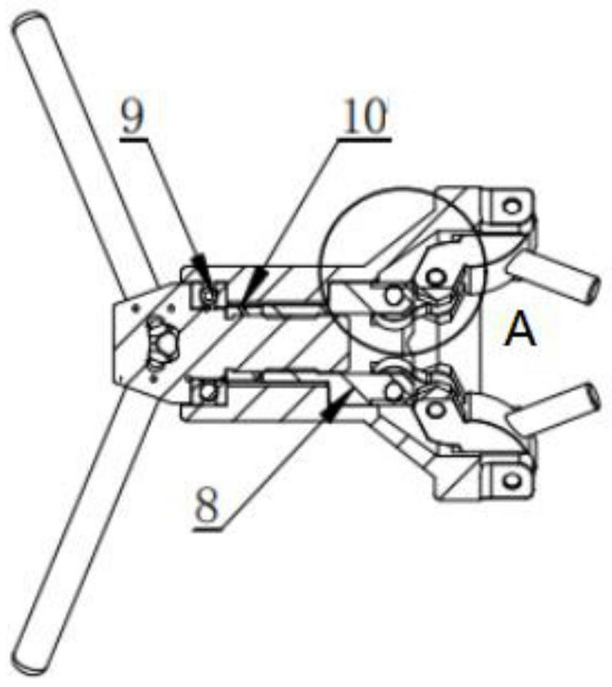 Replacement tool for three-jaw flexible chuck on numerical control machine tool and working method of replacement tool