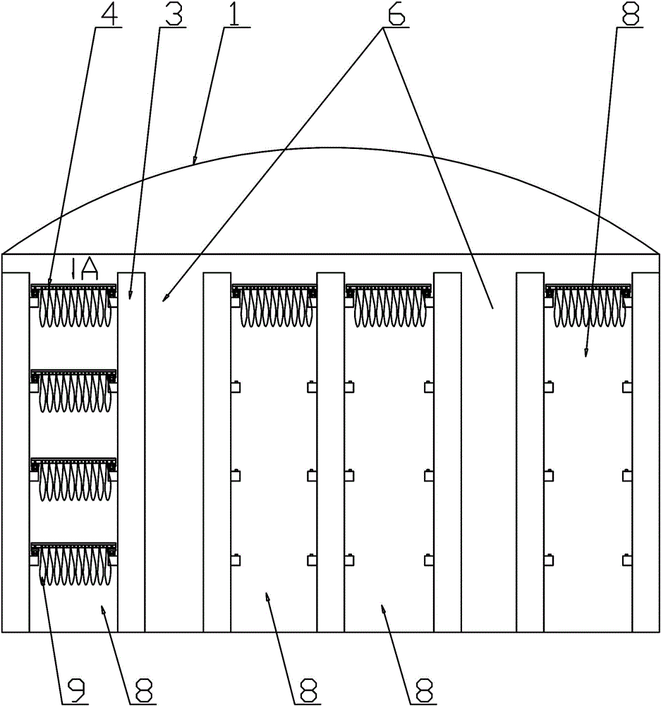 Drying tobacco drying shed and drying device and tobacco leaf clip