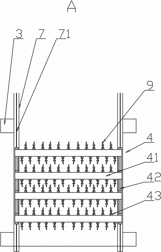 Drying tobacco drying shed and drying device and tobacco leaf clip