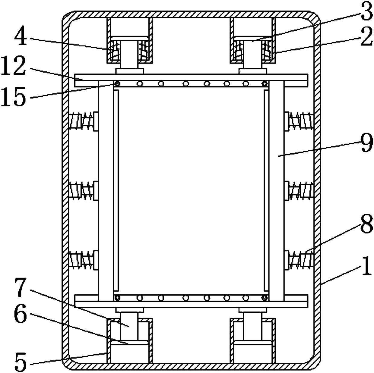 Sterile work box capable of preventing dropping collision