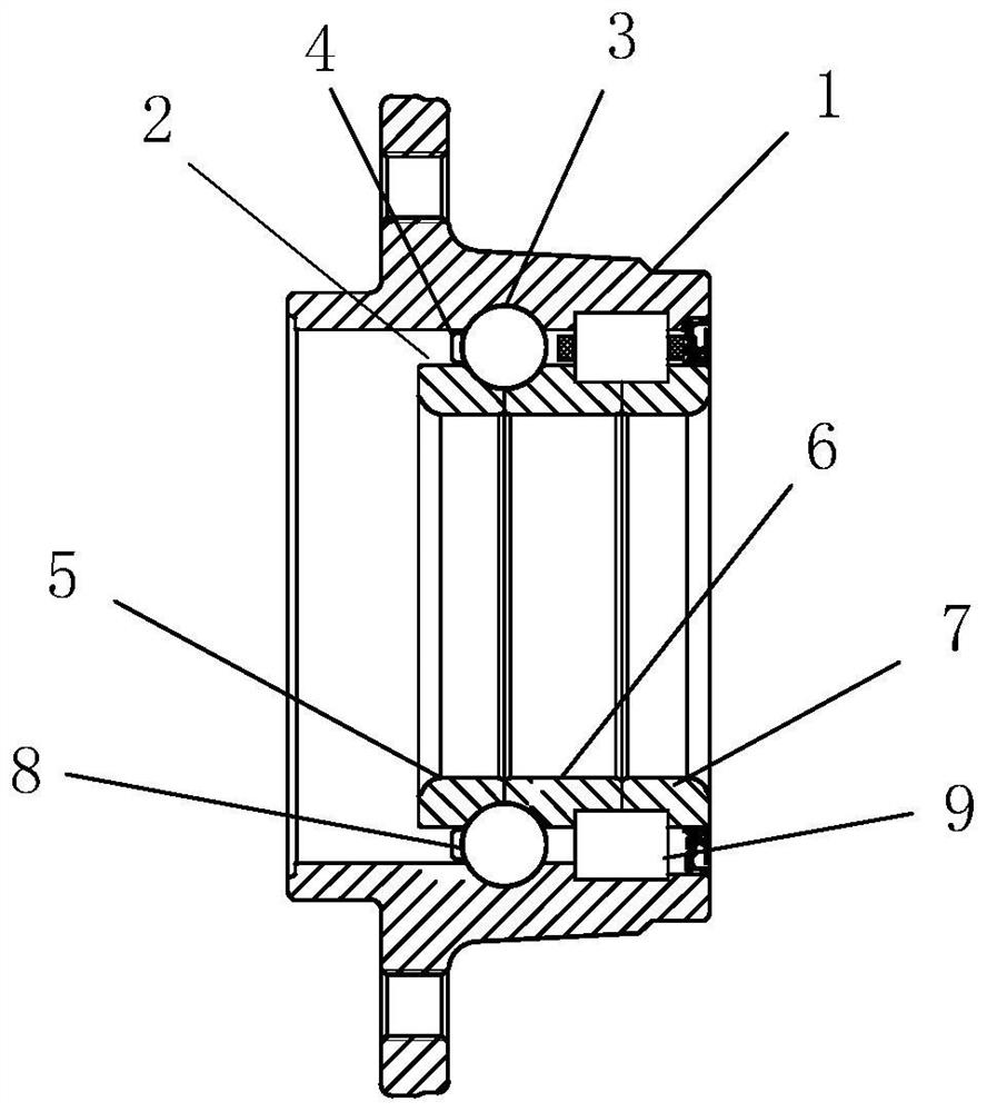 Hub bearing structure