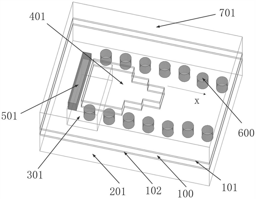 Transmission interconnect structure for matching terahertz waveguides to substrate-integrated waveguides