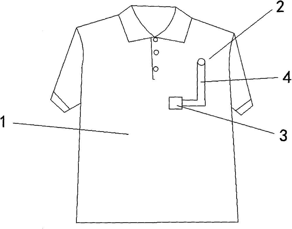 Garment provided with mobile phone bracket and made of porous fabric