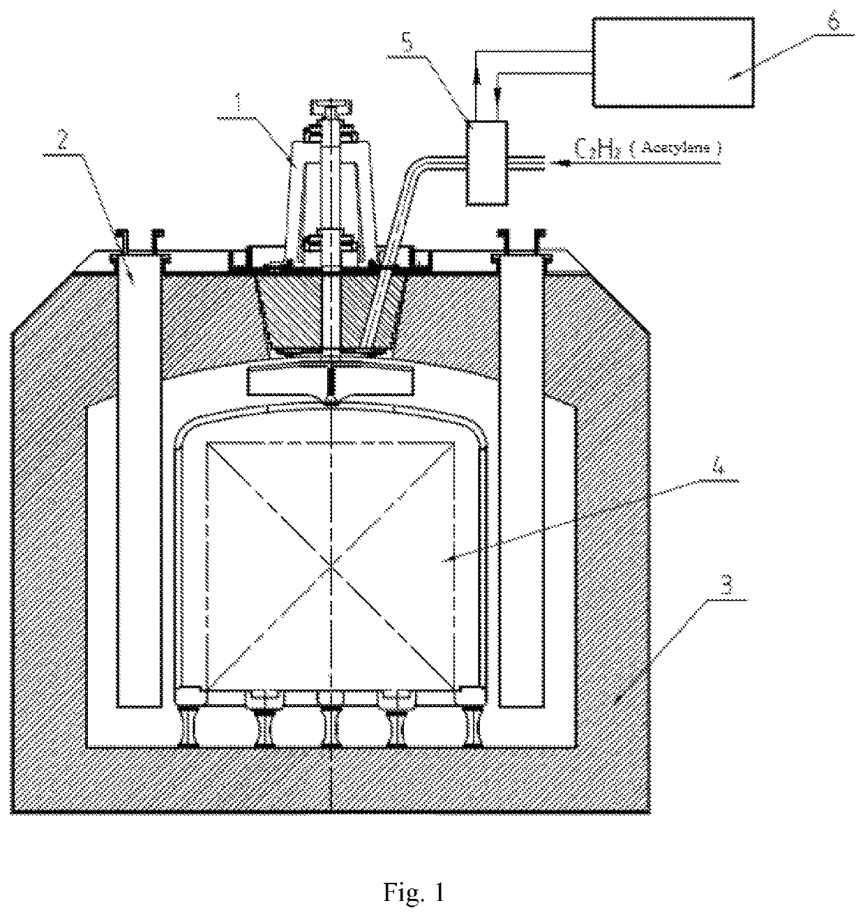 Atmospheric-pressure acetylene carburizing furnace