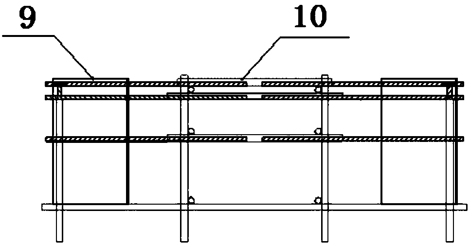 Construction method of large-diameter steel pipe column ring beam and operation platform