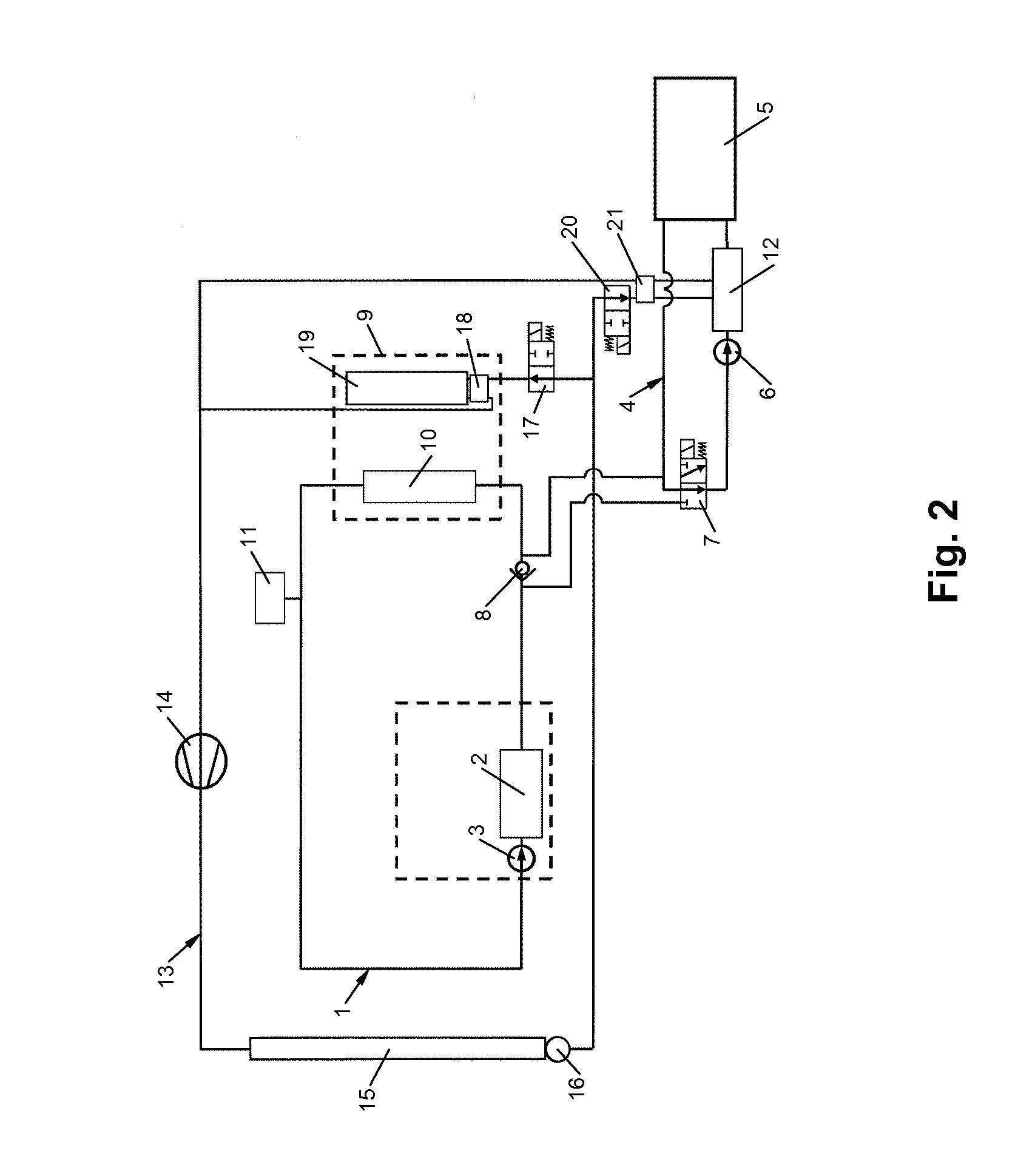 Heating/cooling system for a battery of a motor vehicle, and operating method for the same