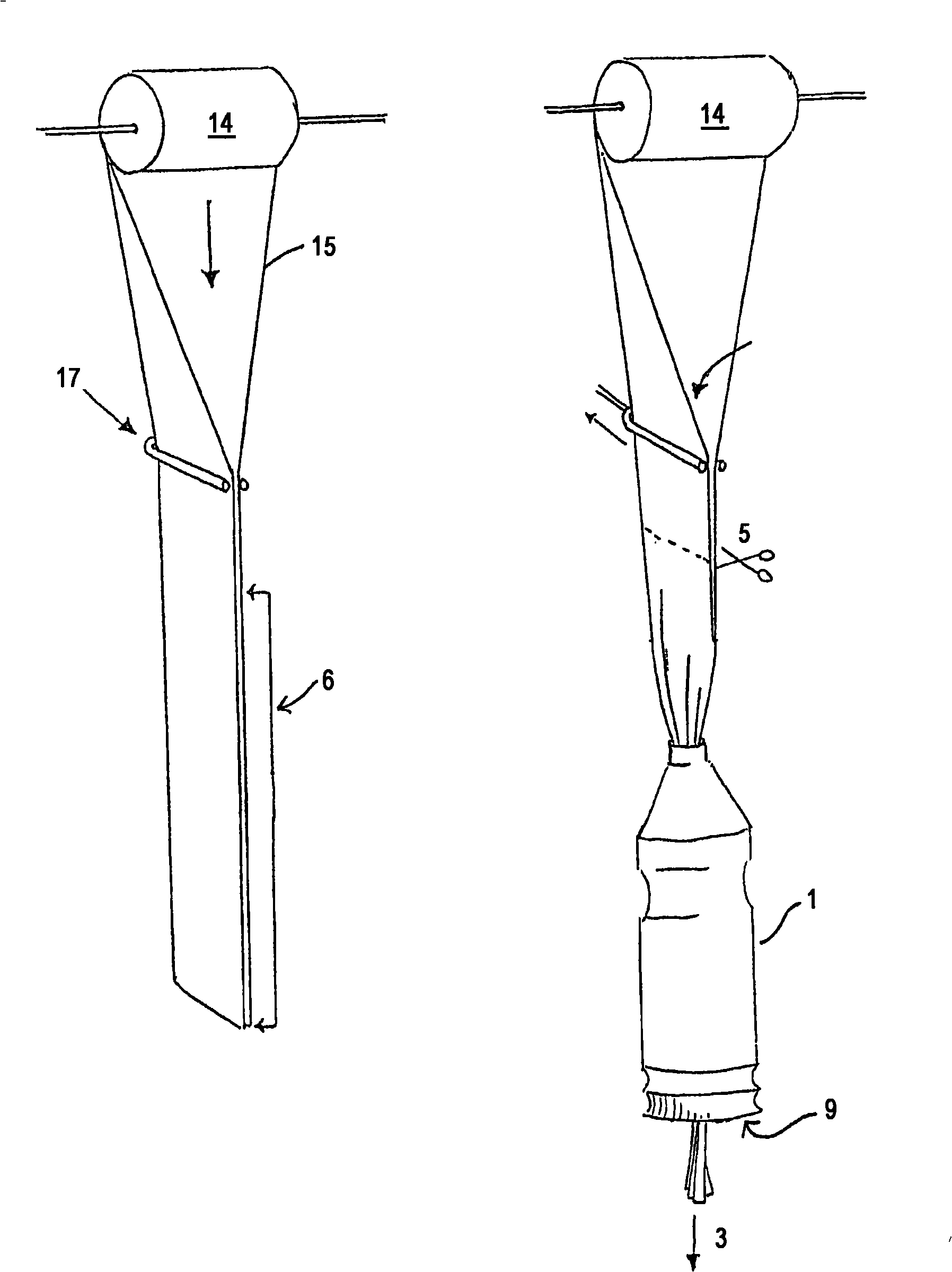 Dispenser with a bag inside and method for manufacturing of the same