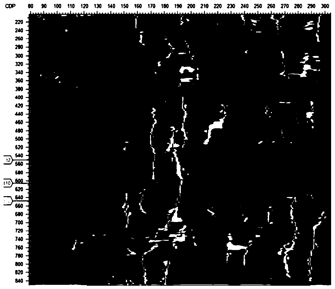 Seismic identification method and device for a concealed collapsed column