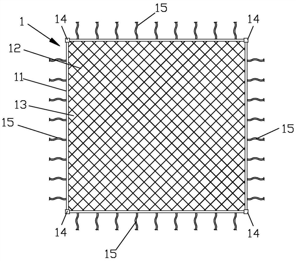 Plant protection net and construction method thereof