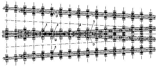 60 kg/m steel rail No.9 alloy steel inlaid-type fixed width quasi-diamond cross turnout and design method thereof