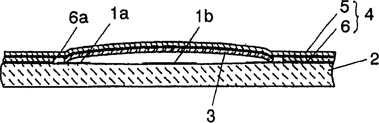 Point-push spring, sheet with point-push spring and switch device