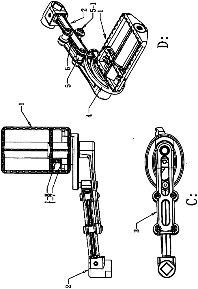 Telescopic crank device of bicycle