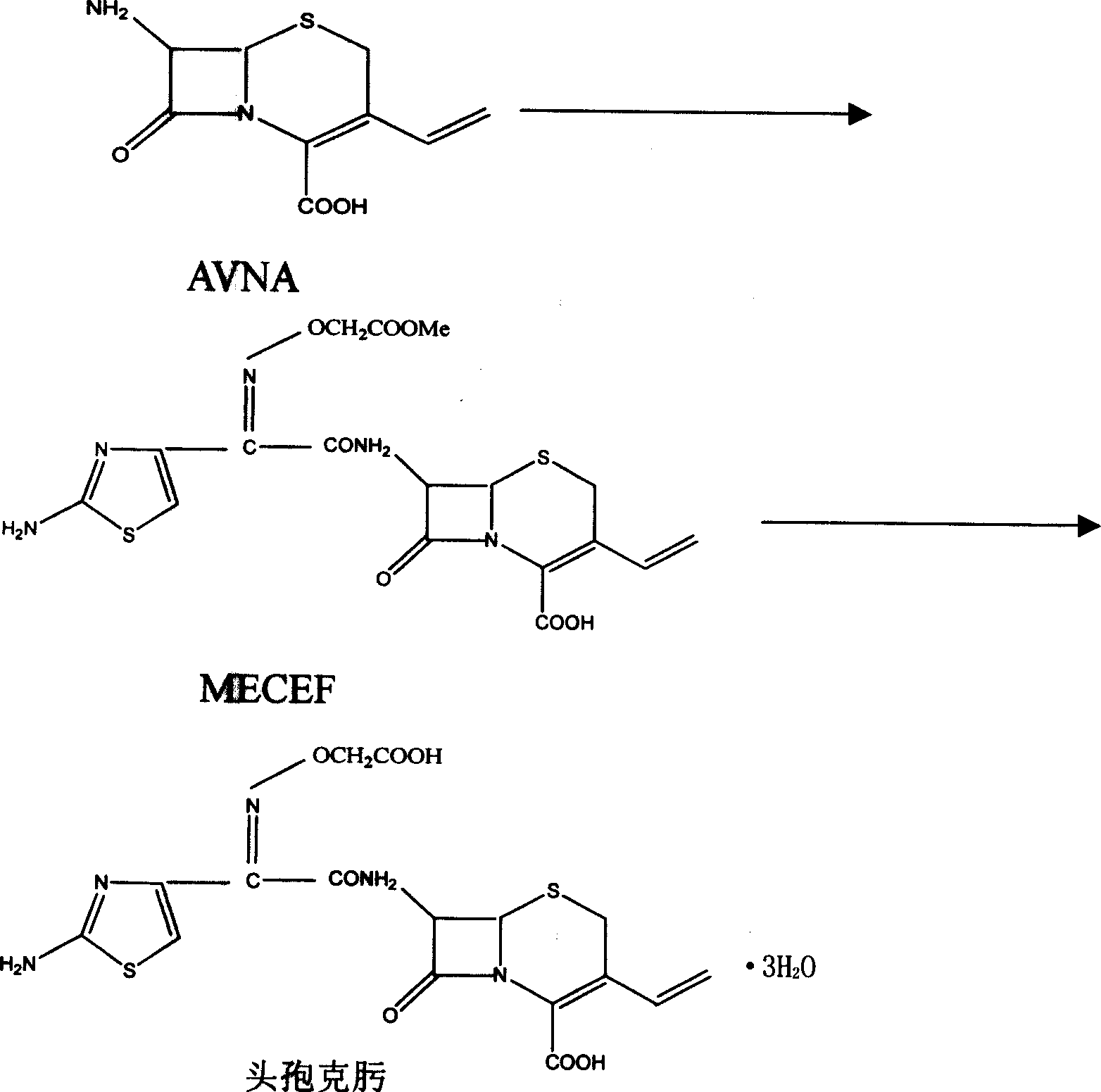 Method of synthesizing cefixime