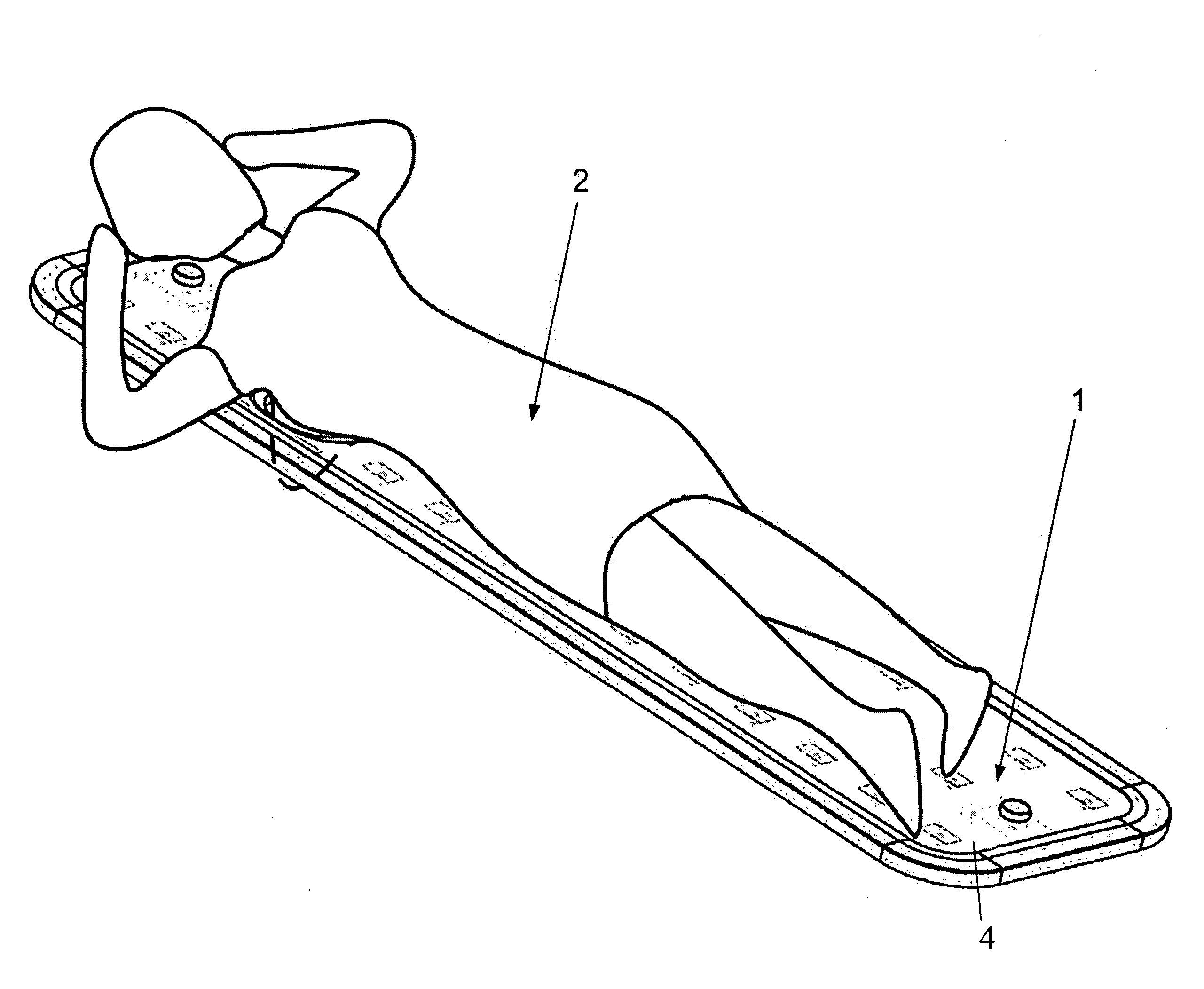 Method and device for positioning patients with breast cancer in prone position for imaging and radiotherapy