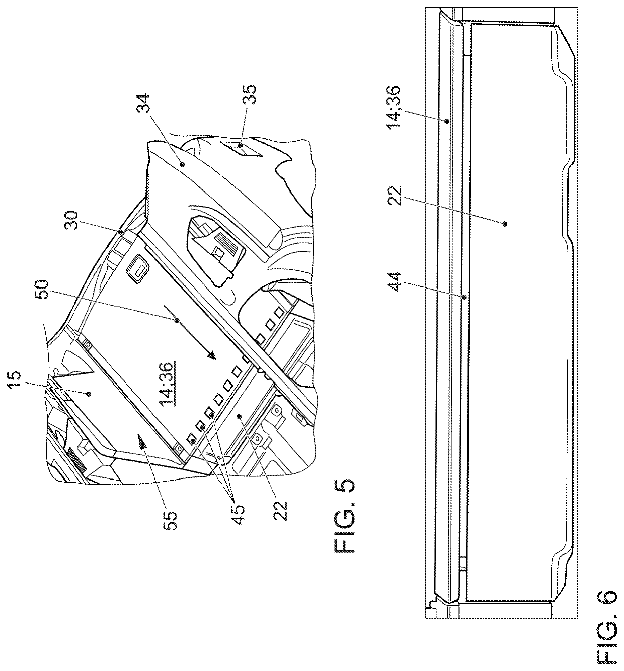 Component system for ventilating a trunk compartment area and motor vehicle