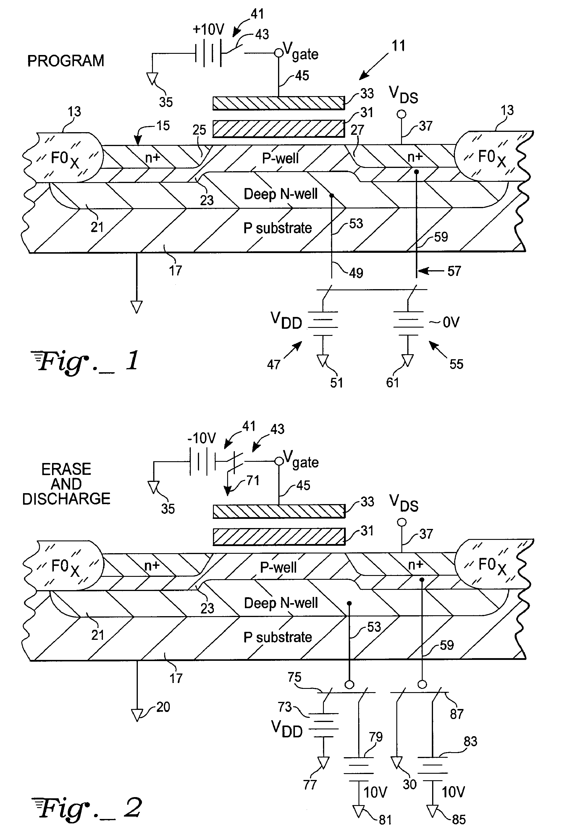 Channel discharging after erasing flash memory devices