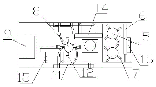 Novel bead needle inserting machine