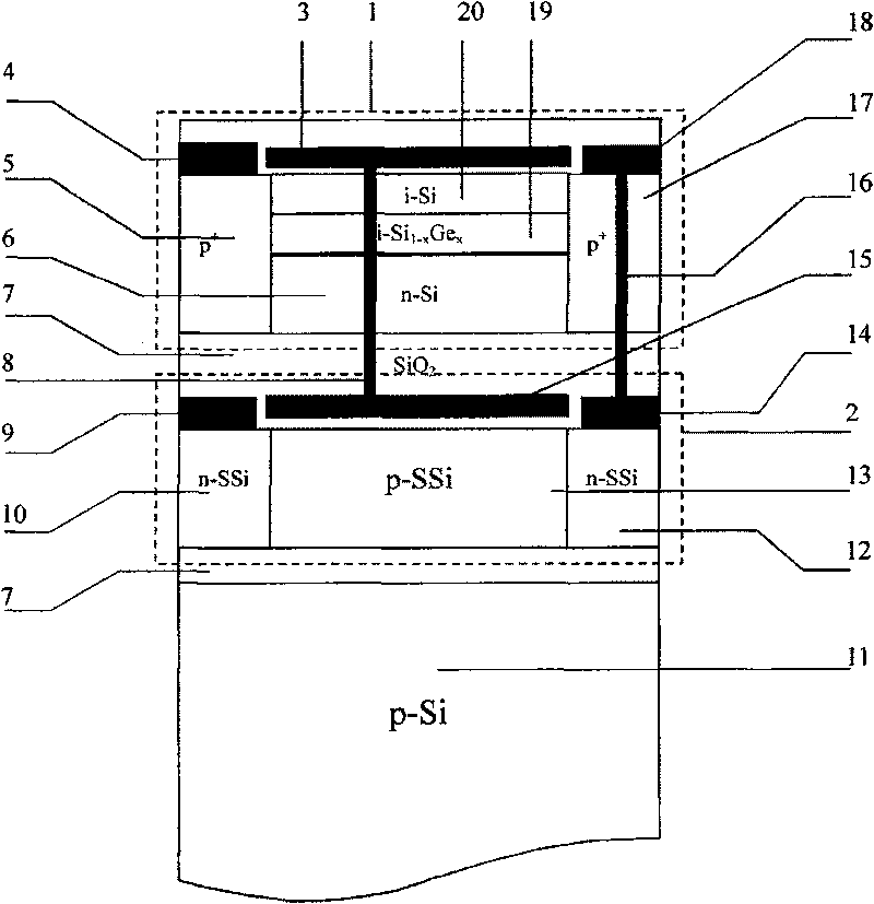 Three-dimensional quantum well CMOS integrated device and preparation method thereof