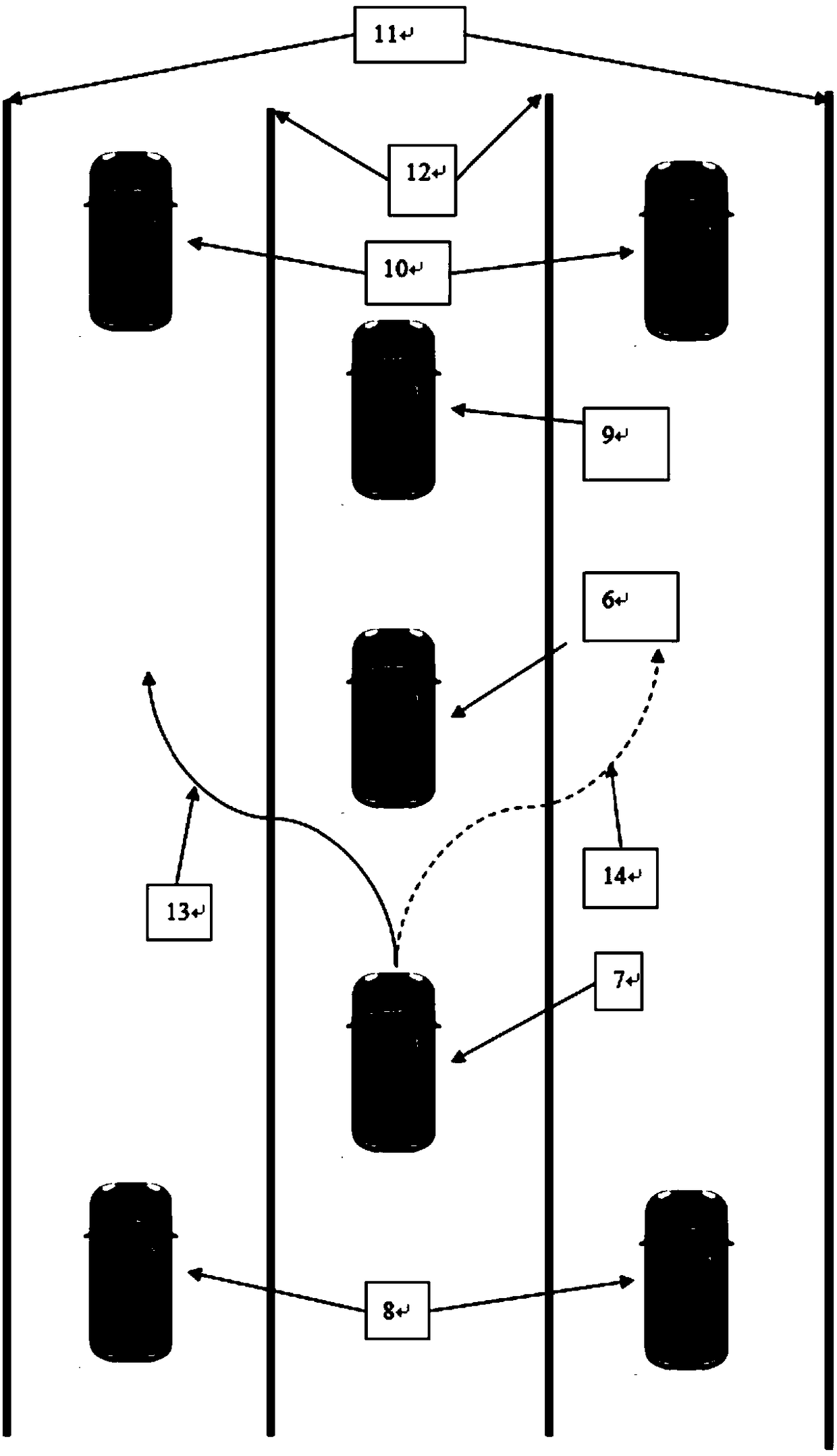 Automatic driving vehicle lane changing method and device, and automatic driving vehicle having the same