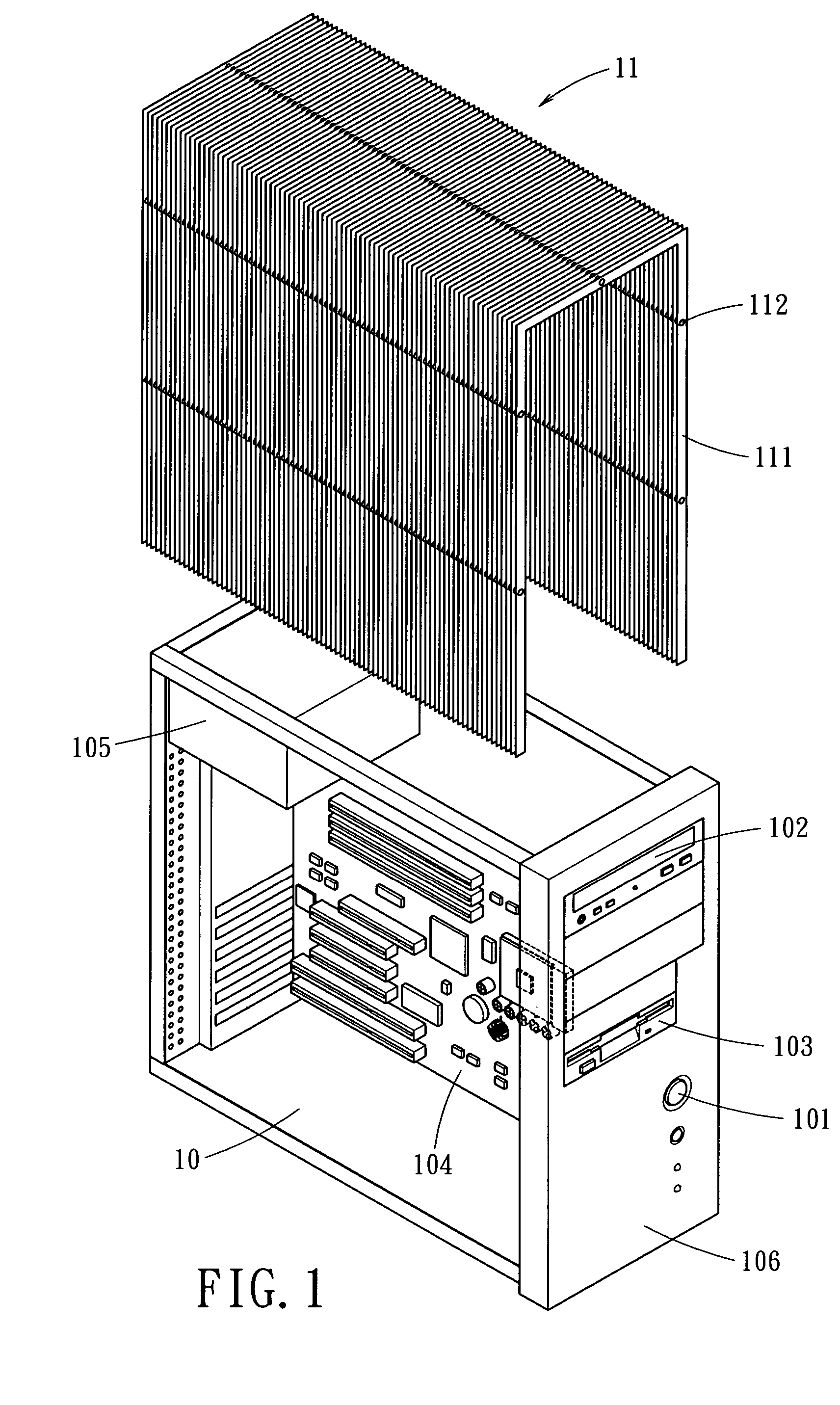 Integrated heat dissipating enclosure for electronic product