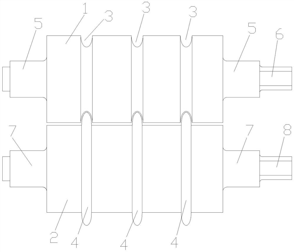 Improved type aluminum alloy profile steel finished product roller and manufacturing method thereof