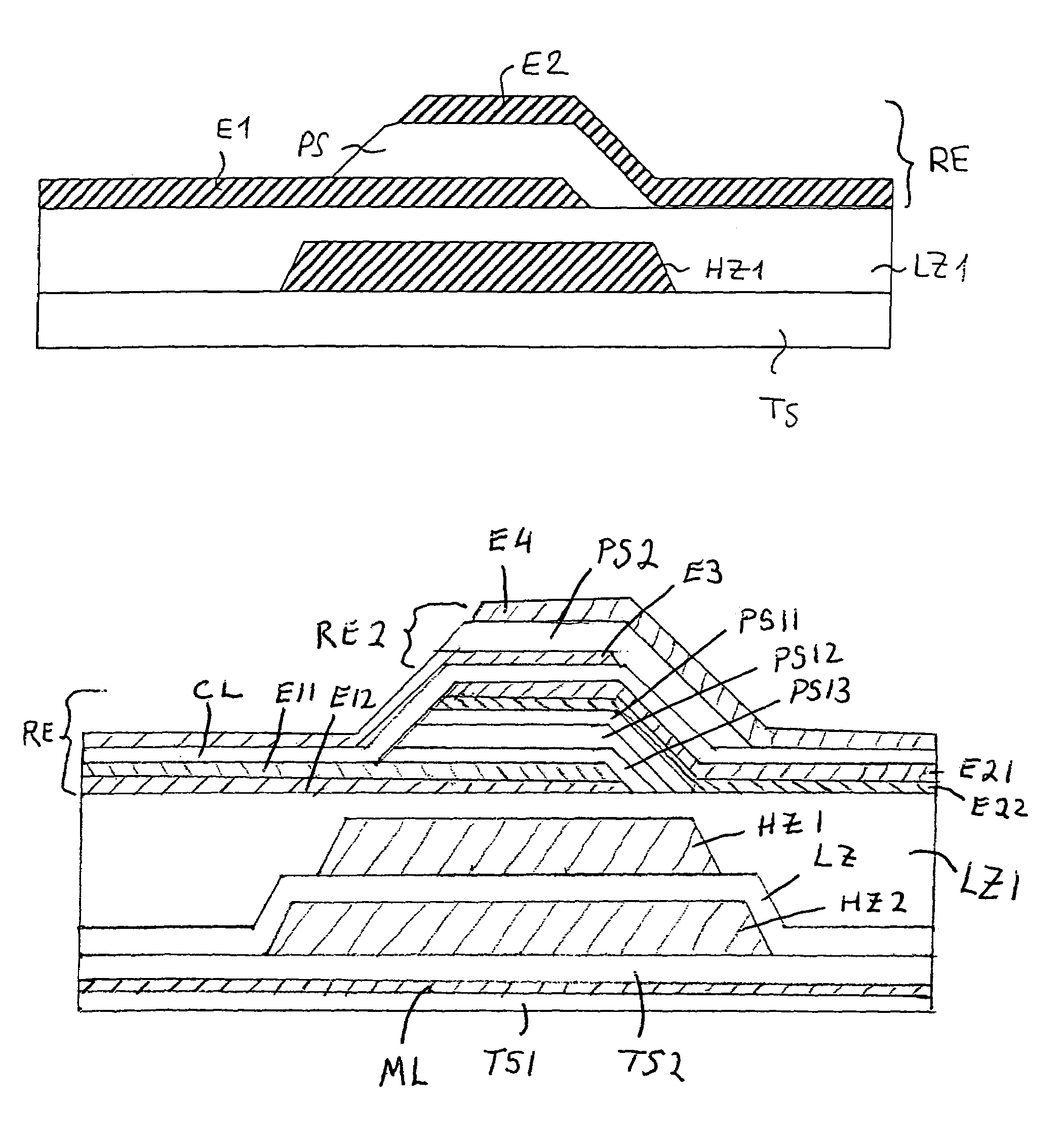 Component operating with bulk acoustic waves and a method for producing the component