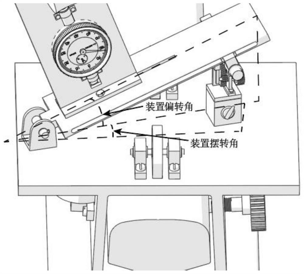 Tool setting method for steel rail profile vertical inclined grinding wheel