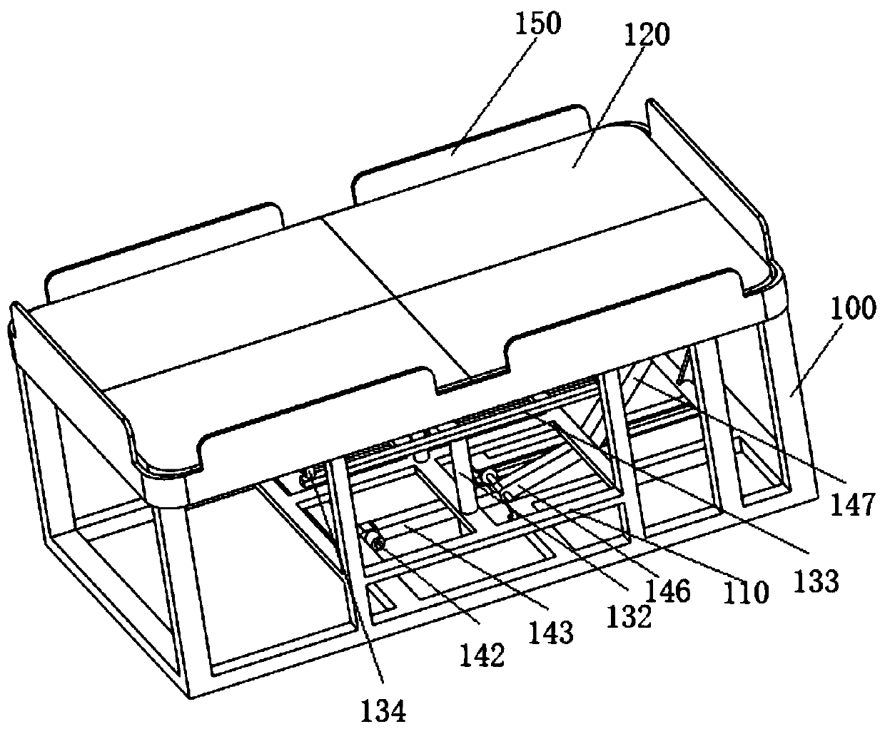 Turn-over bed for preventing pressure sores and control method of turn-over bed for preventing pressure sores