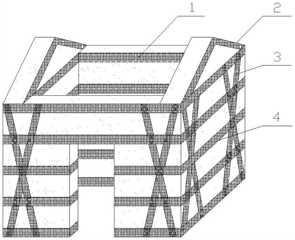 A method for strengthening the walls of raw earth buildings