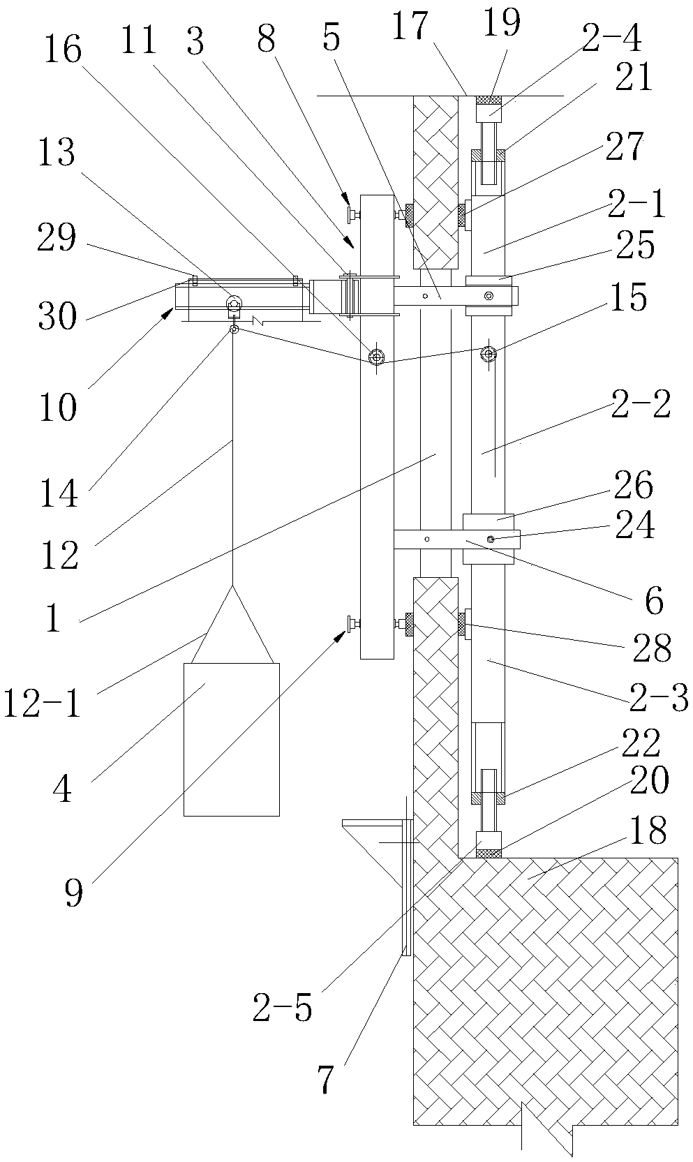 Air conditioner outdoor unit installing device and method