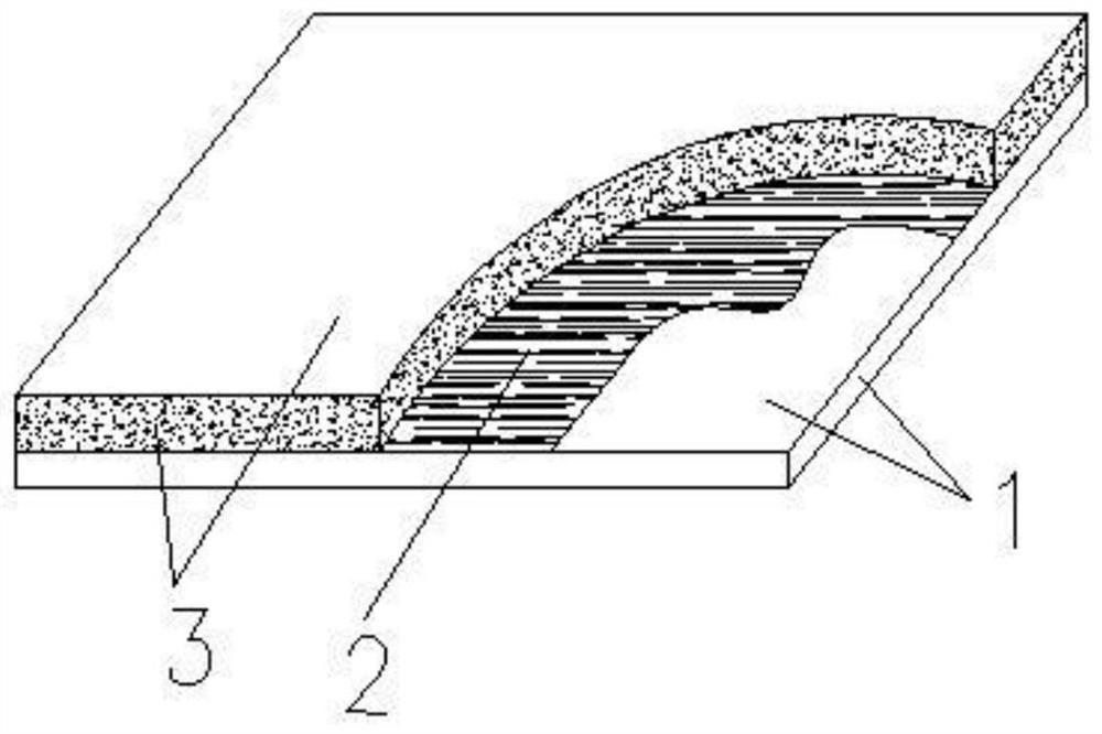 Steel bridge deck high-ductility cement-based composite material paving structure and construction method