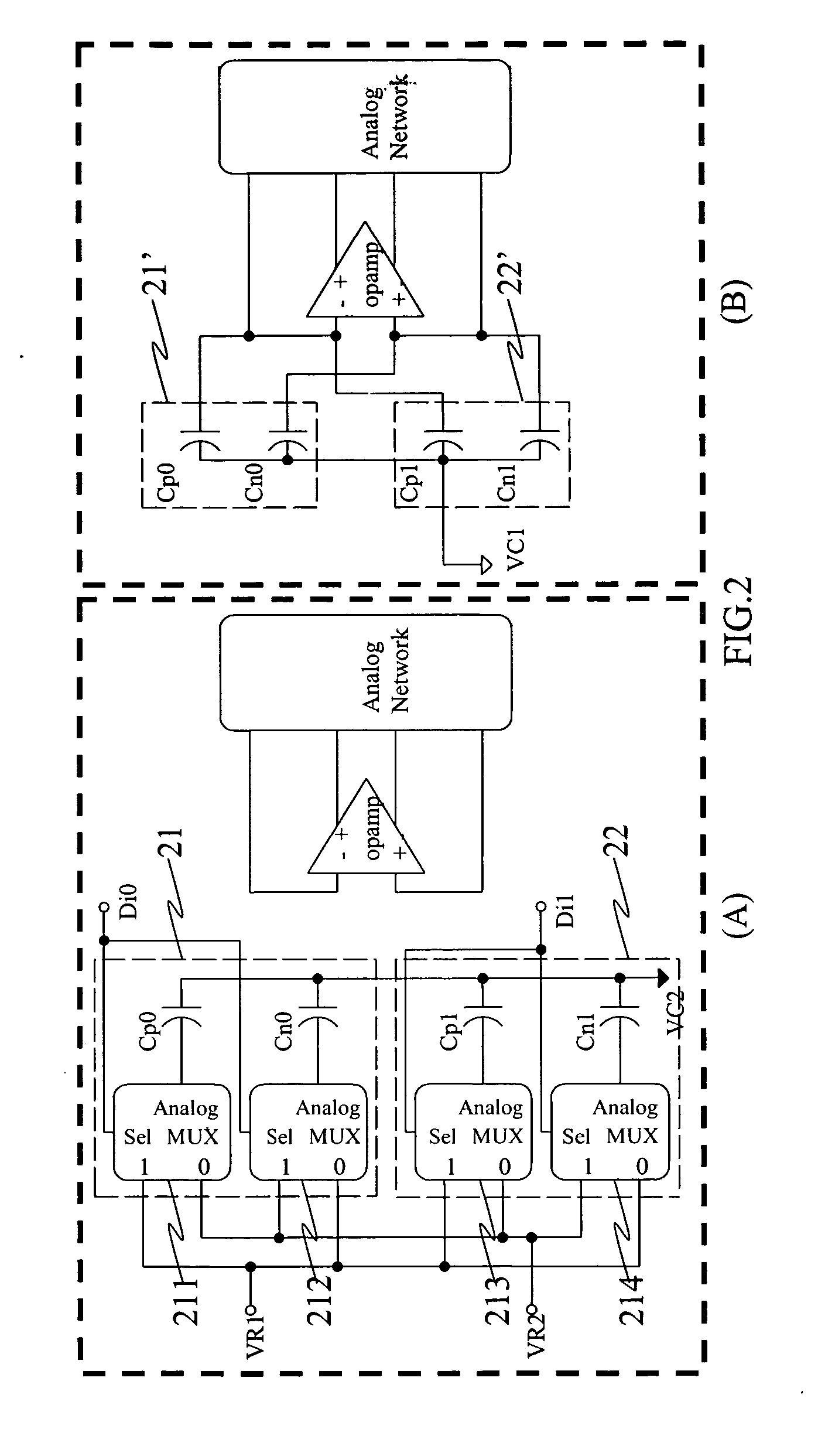 Reconfigurable switched- capacitor input circuit with digital-stimulus acceptability for analog tests