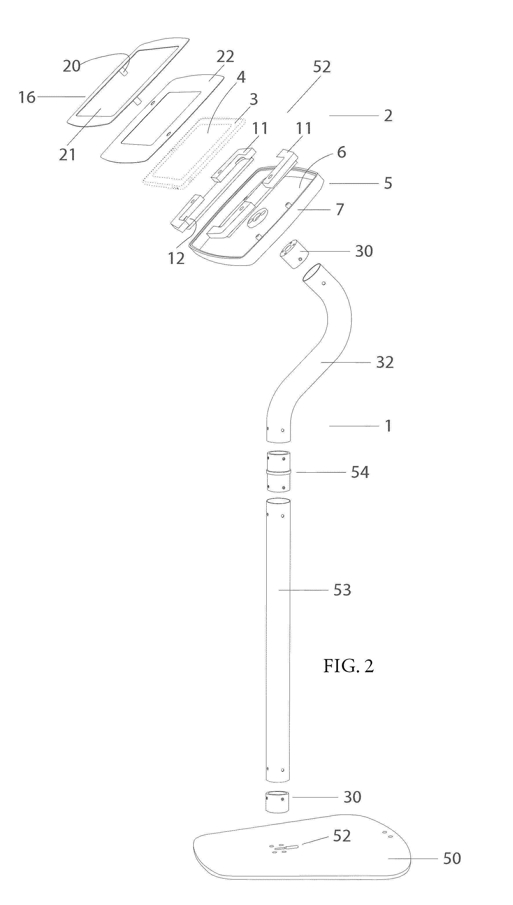 Device holder assembly and display stand assembly for tablet computers or the like