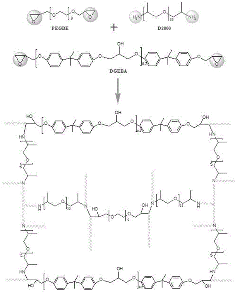 Three-dimensional crosslinked network polymer gel electrolyte membrane, preparation method and lithium-ion battery