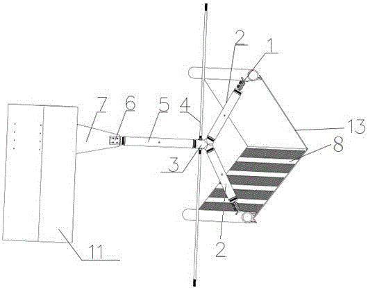 Rod piece supporting device of building curtain wall sun-shading system