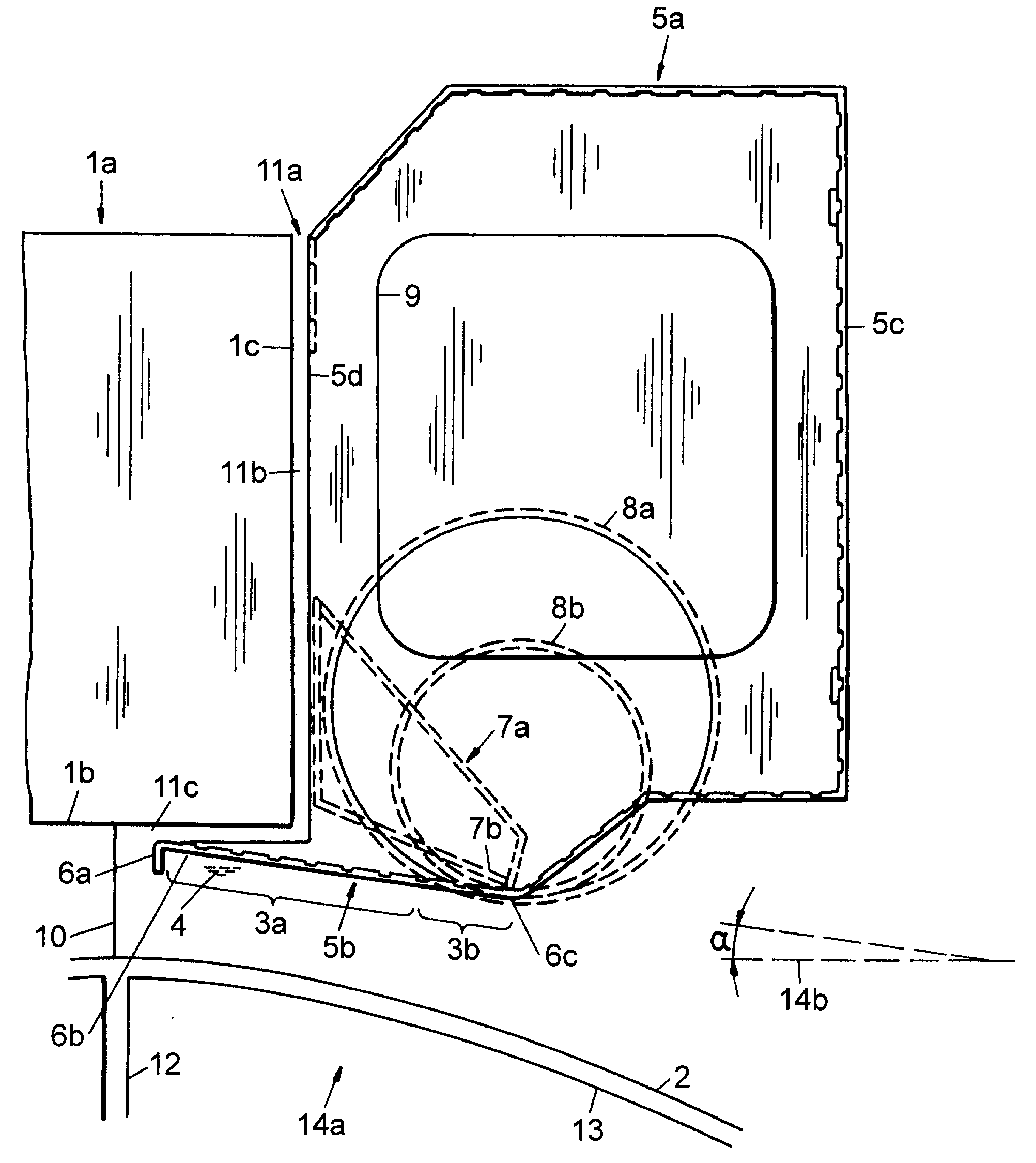 Suction chamber for a manifold for water jet treatment of fabrics