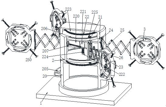 Pipeline assembly fixing equipment for steel structure truss