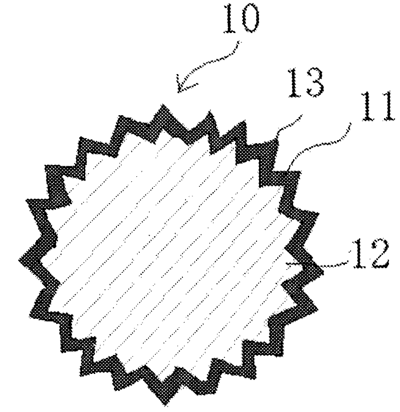 Conductive particles, anisotropic conductive film, assembly, and connection method