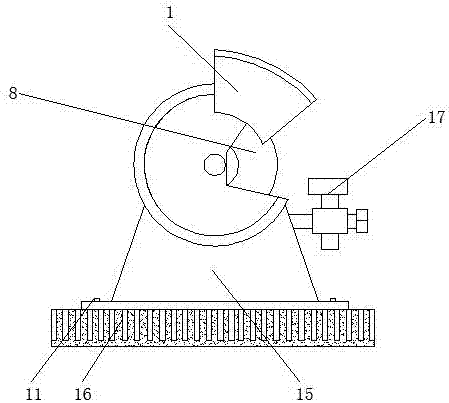 Desk type shock absorbing grinding machine