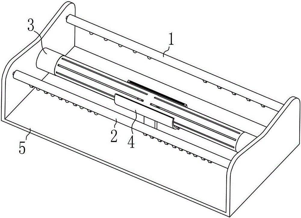 Device for treating plastic film corrugation by means of airflow
