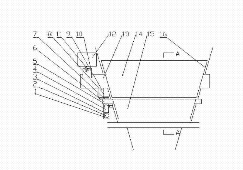 Material bin feeding dredging method and device